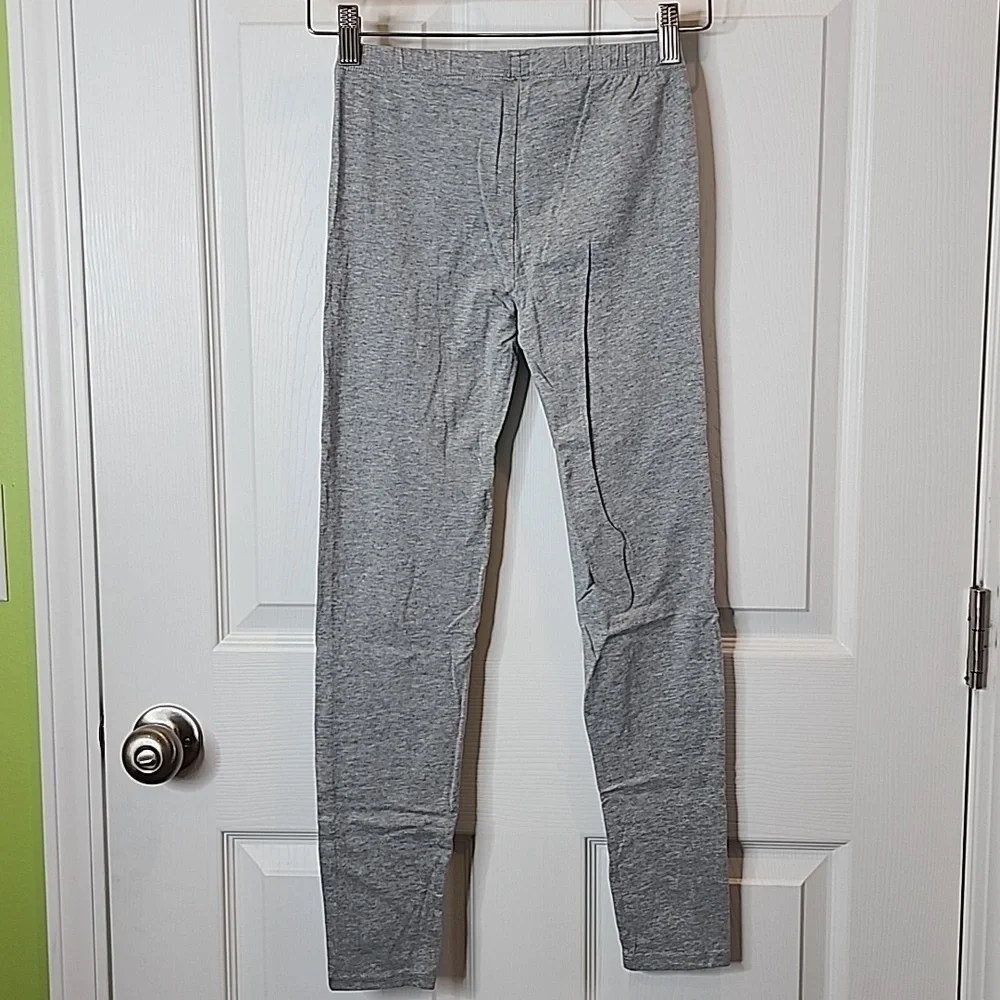 GAP Kids Heathered Gray and Pink Leggings 2 Piece Lot, Girls Size XL (12)